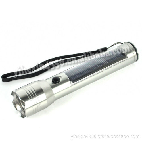 Boruit RJ-0657 USB Rechargeable 1W LED Solar Flashlight